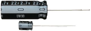 NICHICON,JUWT1105MCD,CAPACITOR, DOUBLE LAYER, 1F, 2 NICHICONJUWT1105MCD