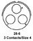 AMPHENOL INDUSTRIAL MS3100E28-6S