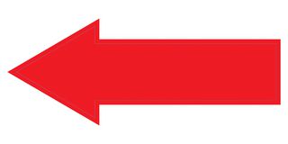 Large Arrow Sticker Red