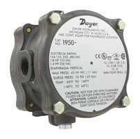 Série 1950 : Pressostat différentiel antidéflagrant